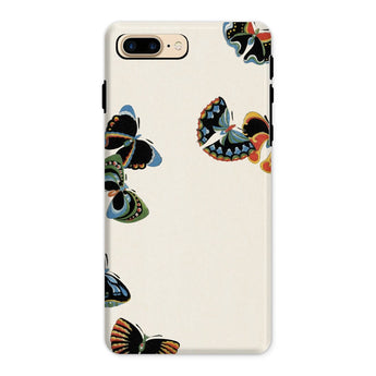 Woodblock Butterflies - Kamisaka Sekka Phone Case, Iphone 8 Plus / Matte, Mobile Cases, Toby Leon