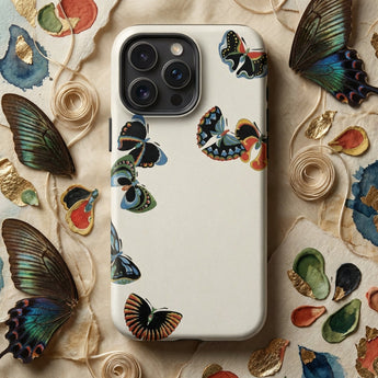 Woodblock Butterflies - Kamisaka Sekka Phone Case, Mobile Cases, Toby Leon