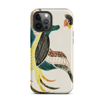 Woodblock Crane - Taguchi Tomoki Bird Phone Case, Iphone 12 Pro Max / Matte, Mobile Cases, Toby Leon