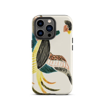Woodblock Crane - Taguchi Tomoki Bird Phone Case, Iphone 13 Pro / Matte, Mobile Cases, Toby Leon