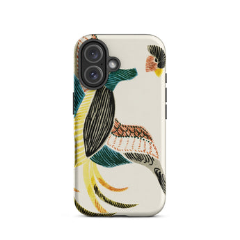 Woodblock Crane - Taguchi Tomoki Bird Phone Case, Iphone 16 / Matte, Mobile Cases, Toby Leon