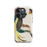 Woodblock Crane - Taguchi Tomoki Bird Phone Case Iphone 15 Pro / Matte Bird-patterned Phone Case Taguchi Tomoki Woodblock, Japanese Bird