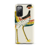 Woodblock Crane - Taguchi Tomoki Bird Phone Case Samsung Galaxy S20 Fe / Matte Vibrant Stylized Bird Illustration Adorns Cream-colored