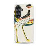Woodblock Crane - Taguchi Tomoki Bird Phone Case, Samsung Galaxy S25 Plus / Gloss, Mobile Cases, Toby Leon