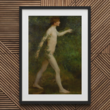 A Woodland Bather - Henry Scott Tuke Art Print / Canvas, 20x30’’ / 51x76cm / Black Frame / Matboard, Posters Prints & Visual Artwork, Toby