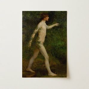 A Woodland Bather - Henry Scott Tuke Art Print / Canvas, 12x18’’ / 31x46cm / Unframed / no Border, Posters Prints & Visual Artwork, Toby