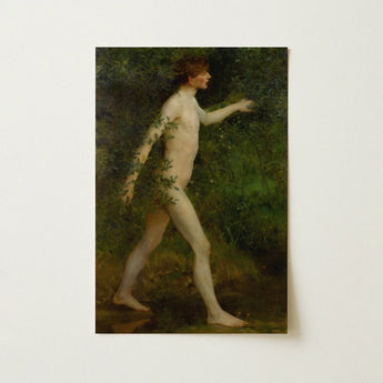 A Woodland Bather - Henry Scott Tuke Art Print / Canvas Rectangular Classical Painting Nude Male Figure, Moves, Prints