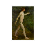 A Woodland Bather - Henry Scott Tuke Art Print / Canvas, 12x18’’ / 31x46cm / Unframed / White Border, Posters Prints & Visual Artwork, Toby