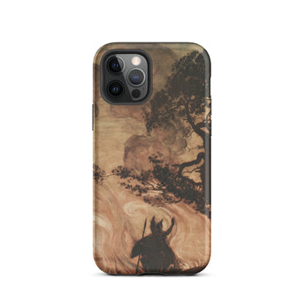 Wotan Looks Back at Brunnhilde - Arthur Rackham Phone Case Iphone 12 Pro / Matte Iphone Pro/pro Max Case Artistic Depiction Horned Arthur