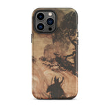 Wotan Looks Back at Brunnhilde - Arthur Rackham Phone Case Iphone 13 Pro Max / Matte Iphone 15 Pro Max Case Dark Tree Horned Arthur