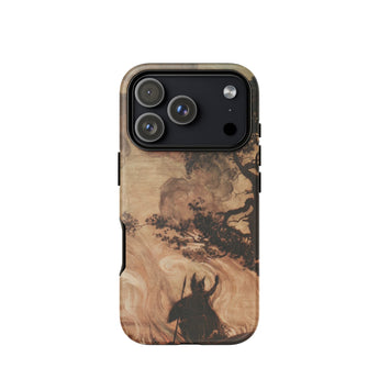 Wotan Looks Back at Brunnhilde - Arthur Rackham Phone Case Iphone 17 Pro / Matte Iphone 12 Pro Max Case Deer Silhouette Tree Arthur