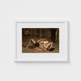 Wrestlers - Thomas Eakins Art Print / Canvas Eakins’s Holds, Oil Catches Two, Nude, Male, Athletes, Exact Moment Mastery, Collapse Trade