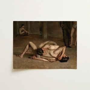 Wrestlers - Thomas Eakins Art Print / Canvas, 16x12’’ / 41x31cm / Unframed / no Border, Posters Prints & Visual Artwork, Toby Leon