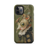 Xennie - Cute Baroque Alien Art Iphone Case 11 Pro / Matte Olive Green Phone Case Surreal Art Baroque Excess, Xennie Stands, Cute Alien,
