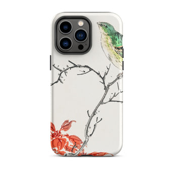 Yellow Bunting Bird - Numata Kashu Iphone Case, 14 Pro Max / Matte, Mobile Phone Cases, Toby Leon