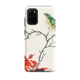 Yellow Bunting Bird - Numata Kashu Phone Case Samsung Galaxy S20 Plus / Matte White Phone Case Delicate Illustration Green Yellow Bird