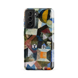 Yellow Half Moon - Paul Klee Phone Case Samsung Galaxy S21 Fe / Matte Abstract Geometric-patterned Phone Case Bold Colors Textured