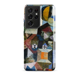 Yellow Half Moon - Paul Klee Phone Case Samsung Galaxy S21 Ultra / Matte Abstract Geometric-patterned Phone Case Bold Colors Textured