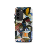 Yellow Half Moon - Paul Klee Phone Case Samsung Galaxy S23 / Matte Vibrant Abstract Phone Case Bold Geometric Shapes Dynamic Yellow Half