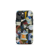 Yellow Half Moon - Paul Klee Phone Case Iphone 13 Mini / Matte Vibrant Abstract Geometric Phone Case Bold Colors Textured Yellow Half Moon,