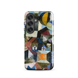 Yellow Half Moon - Paul Klee Phone Case Samsung Galaxy S25 / Matte Phone Case Vibrant Abstract Geometric Design Bold Colors Yellow Half