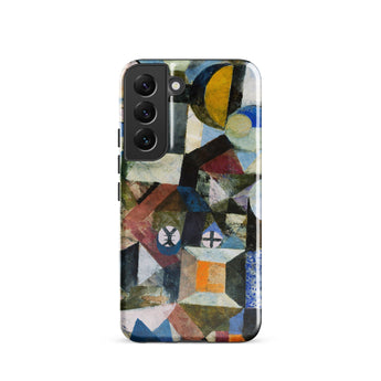 Yellow Half Moon - Paul Klee Phone Case Samsung Galaxy S22 / Matte Phone Case Vibrant Abstract Geometric Design Bold Colors Yellow Half
