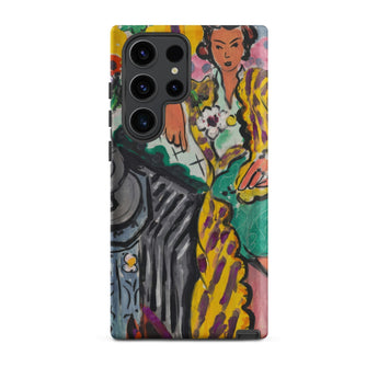 Yellow Odalisque - Henri Matisse Phone Case Samsung Galaxy S23 Ultra / Matte Vibrant Stylized Woman Purple Patterned Iphone, Mobile Cases