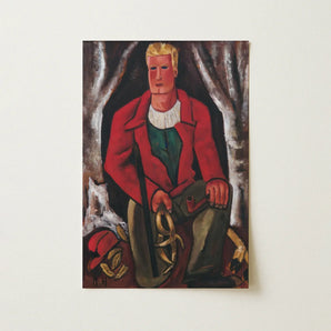 Young Hunter Hearing Call to Arms - Marsden Hartley Art Print / Canvas, Prints