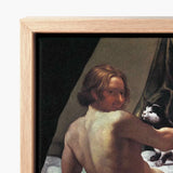 Framed Canvas Print Classical Painting Nude Young Man Giovanni Lanfranco Fine, Art, Playful Desire