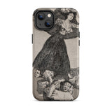 Una joven volando en el aire - Funda para iPhone de Francisco De Goya, 14 Plus / Mate, Fundas para móviles, Toby Leon