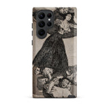 A Young Woman Flying in the Air - Francisco De Goya Phone Case, Samsung Galaxy S22 Ultra / Matte, Mobile Cases, Toby Leon