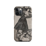 A Young Woman Flying in the Air - Francisco De Goya Phone Case Iphone 12 Pro / Matte Iphone Goya Print Phone Case Francisco Iphone,
