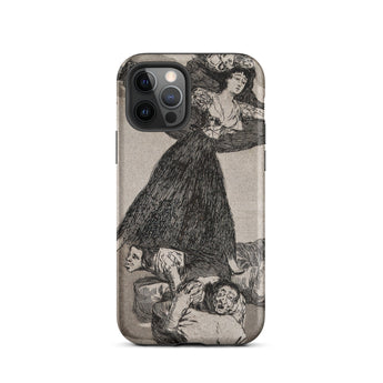 A Young Woman Flying in the Air - Francisco De Goya Phone Case Iphone 12 Pro / Matte Iphone Goya Print Phone Case Francisco Iphone,