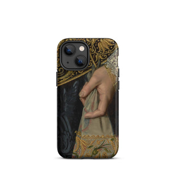 Young Woman - Nicolaes Pickenoy Phone Case Iphone 13 Mini / Matte Ornate Phone Case Nicolaes Pickenoy, Hand Grips Embroidered Gloves,