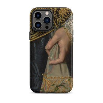 Young Woman - Nicolaes Pickenoy Phone Case Iphone 13 Pro Max / Matte Ornate Phone Case Nicolaes Pickenoy, Hand Grips Embroidered Gloves,