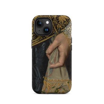 Young Woman - Nicolaes Pickenoy Phone Case Iphone 15 / Matte Ornate Phone Case Nicolaes Pickenoy, Hand Grips Embroidered Gloves, Pickenoy