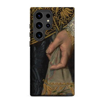 Young Woman - Nicolaes Pickenoy Phone Case Samsung Galaxy S24 Ultra / Matte Black Phone Case Detailed Classical Painting Gold Embroidery