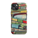 Zig-zag - Ilustración de Ferrocarril Vintage Funda para Iphone, 14 Plus / Mate, Fundas para Teléfonos Móviles, Toby Leon