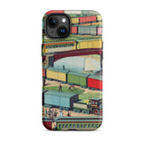 Zig-zag - Ilustración de Ferrocarril Vintage Funda para Iphone, 15 Plus / Mate, Fundas para Teléfonos Móviles, Toby Leon