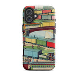 Zig-zag - Ilustración de Ferrocarril Vintage Funda para Iphone, 16 Plus / Mate, Fundas para Teléfonos Móviles, Toby Leon