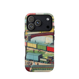 Zig-zag - Ilustración de Ferrocarril Vintage Funda para Iphone, 17 Pro / Mate, Fundas para Teléfonos Móviles, Toby Leon