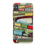 Zig-zag - Ilustración de Ferrocarril Vintage Funda para Iphone, x / Mate, Fundas para Teléfonos Móviles, Toby Leon