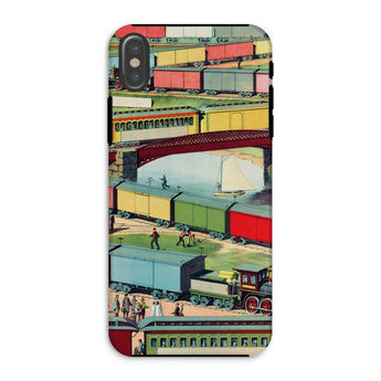 Zig-zag - Ilustración de Ferrocarril Vintage Funda para Iphone, Xs / Mate, Fundas para Teléfonos Móviles, Toby Leon