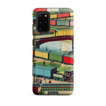Zig-zag - Vintage Railway Illustration Phone Case, Samsung Galaxy S20 Plus / Matte, Mobile Cases, Toby Leon