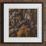Zonked - Lowbrow Queer Black Punk Art Print / Canvas Framed Figure Surrounded Plush Toys Gay, Afroamerican Homoerotic, Visceral Plunge