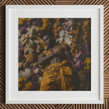 Zonked - Lowbrow Queer Black Punk Art Print / Canvas Yellow Plush Teddy Bear White Accents Bow Tie Gay, Afroamerican Homoerotic, Visceral