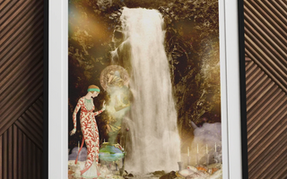 Stylized figure in a patterned dress holding a glowing object representing stripped echo and hera stripped echo true voice