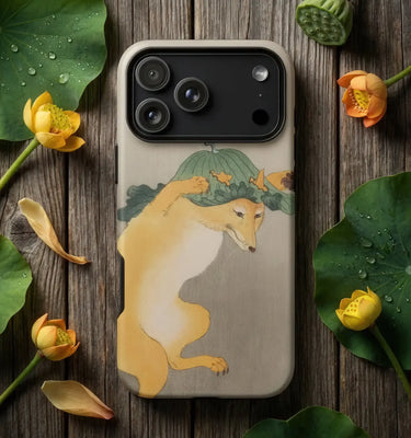Asian phone cases featuring traditional artwork with elegant geisha designs on a stylish phone case.