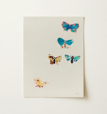 Butterfly Wall Art featuring colorful butterfly illustrations in a framed design, perfect for home decor.