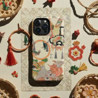 Patterned phone case.